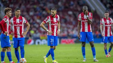 Griezmann, Luis Suárez, Carrasco, Kondogbia, De Paul, del Atlético