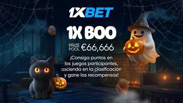 1xBet hará que llueva dinero en Halloween: ¡haz girar las tragamonedas y gana hasta €16.666!