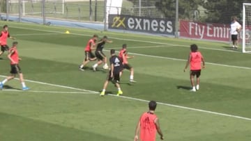 Real Madrid: Hazard's neat turn and finish in pre-season training