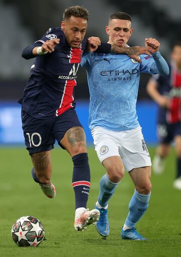 Neymar y Phil Foden.