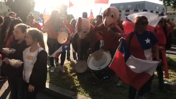 El encendido ambiente de Rennes: ¡apoyo total a la Roja!