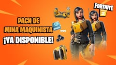 Fortnite: pack de Mina Maquinista ya disponible; precio y contenidos