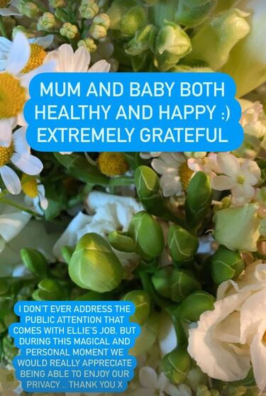 Ellie Goulding y Caspar Jopling dan la bienvenida a su primer hijo