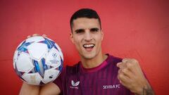 Erik Lamela, del Sevilla, posando para As.