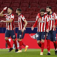 1x1 del Atleti: Suárez y Carrasco valen oro en un partido gris