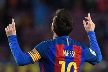 Messi celebra el 4-1.