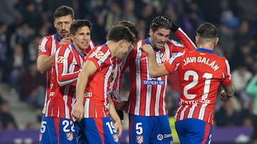 30/11/24
PARTIDO DE PRIMERA DIVISION
REAL VALLADOLID - ATLETICO DE MADRID
CELEBRACION GOL DE - RODRIGO DE PAUL - LENGLET - GIULIANO SIMEONE - JULIAN ALVAREZ - JAVI GALAN ALEGRIA ALEGRIA