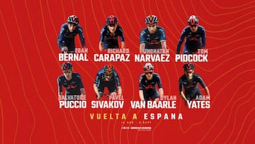 Con Egan y Carapaz, Ineos presenta equipazo para Vuelta