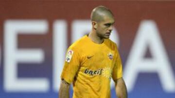 Rub&eacute;n Mart&iacute;nez, durante el partido disputado ante el Eibar.