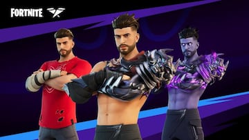 Arte oficial de la skin SypherPK y sus estilos distintos en Fortnite