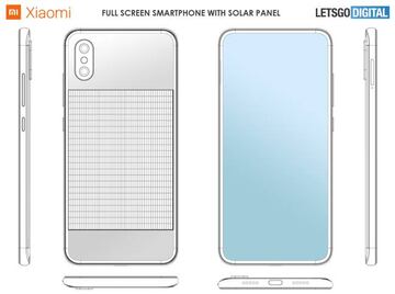 La patente registrada por Xiaomi de su móvil solar