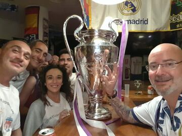 Así celebraron las peñas del Real Madrid la Decimocuarta