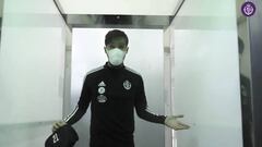 Las cabinas del Valladolid para 'desinfectar' a sus jugadores