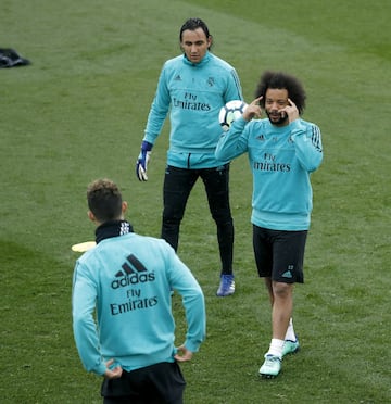 Keylor Navas y Marcelo. 