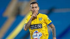 El club de Al-Taawoun disput&oacute; las semifinales de la Copa del Rey y su pase incluy&oacute; dedicatoria en torno al contrato del sudamericano.