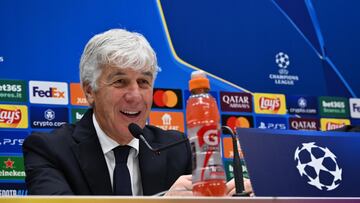 Bergamo (Italy), 20/01/2025.- Atalanta's head coach Gian Piero Gasperini gives a press conference, in Bergamo, Italy, 20 January 2025. Atalanta BC will face Sturm Graz in their UEFA Champions League soccer match on 21 January 2025. (Liga de Campeones, Italia) EFE/EPA/MICHELE MARAVIGLIA
