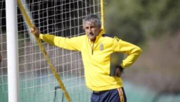 Quique Setién, entrenador de Las Palmas.