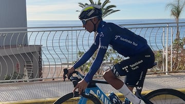 “Ya es uno más”: Nairo Quintana trabaja con el Movistar Team