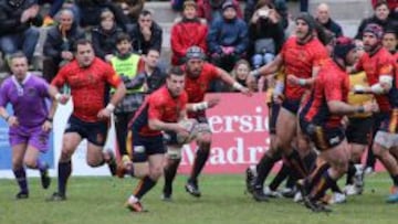 Instante del partido.