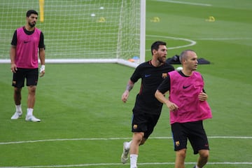 El FC Barcelona realizó su última práctica antes de El Clásico ante el Real Madrid, en el Hard Rock Stadium de Miami.