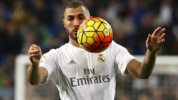 Benzema in action during Real Madrid's weekend win over Espanyol.