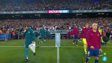 No hubo pasillo del Barça al Madrid.