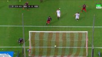 El balón no traspasó la línea.