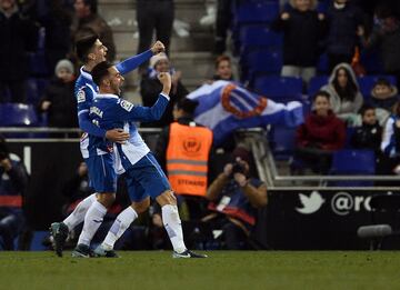 1-0. Sergio García celebró el primer gol.