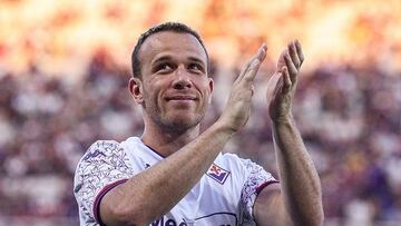 Arthur Melo, con la Fiorentina.