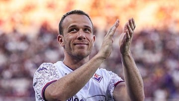 Arthur Melo, con la Fiorentina.