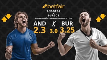 FC Andorra vs. Burgos CF: horario, dónde ver, pronósticos y clasificación