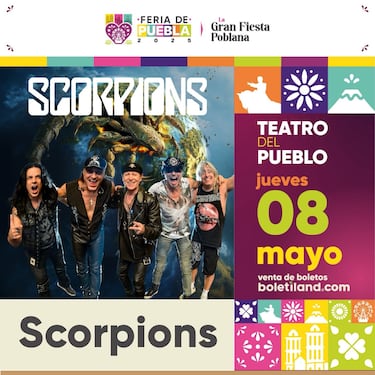 Scorpions se mantiene en cartelera de la Feria de Puebla 2025, pero organizadores ya tienen “plan b” por si cancelan