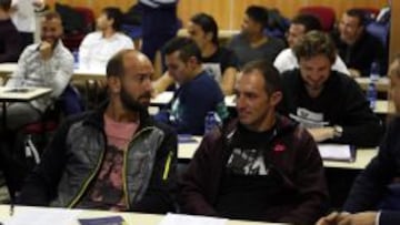 EN LAS ROZAS. Munitis y Colsa en el curso nacional de entrenadores, en noviembre.