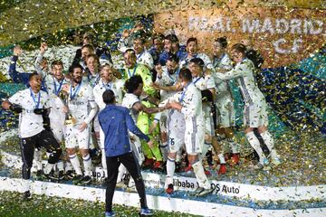 Cristiano Ronaldo scored three times in the final as Real Madrid won the tournament in 2016.