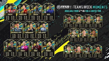 TOTW Moments 3 de FUT FIFA 20 con Iago Aspas, Robertson y Marquinhos ya disponible