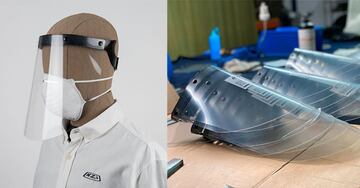NZI, marca murciana de cascos, ha adaptado su producci¨®n y fabrica pantallas de protecci¨®n, las primeras 300 ir¨¢n a servicios locales. Y los siete equipos de F1 con sede en Gran Breta?a avanzan en su ¡®Proyecto Pitlane¡¯. Mercedes tiene el visto bueno de su respirador y ya ha empezado su producci¨®n. Se calcula que fabricar¨¢n 1.000 diarios y que empezar¨¢n a estar operativos esta misma semana.