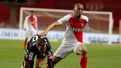 Fabinho durante un partido disputado con el M&oacute;naco la pasada temporada.