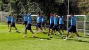 Saúl trabajó con los suplentes