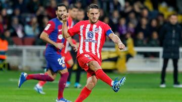 Koke, en el partido liguero ante el Barcelona.