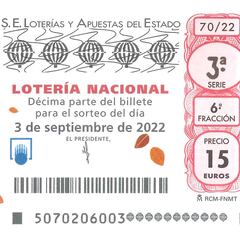 Lotería Nacional: comprobar los resultados del sorteo de hoy, sábado 3 de septiembre