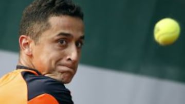 Nicolás Almagro, durante su partido ante Andreas Seppi.
