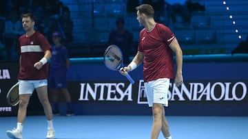 Marcel Granollers y Horacio Zeballos, en las ATP Finals.