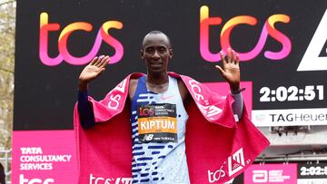 Kelvin Kiptum, ganador de la Maratón de Londres 2023.