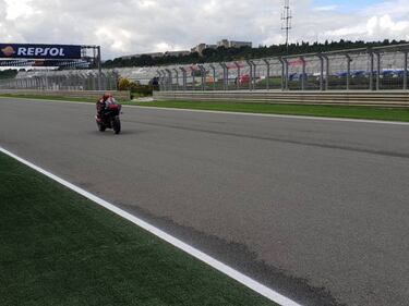 La era Lorenzo en Honda arrancó a las 12:56 en Valencia