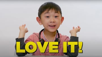 Niño reaccionando a un vídeo de MTB