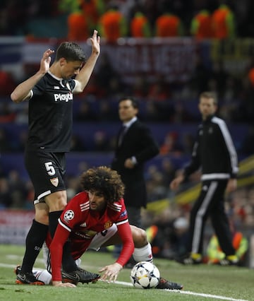 Fellaini y Lenglet.