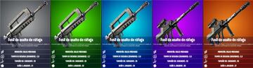 Todos los fusiles de asalto de r&aacute;faga de Fortnite