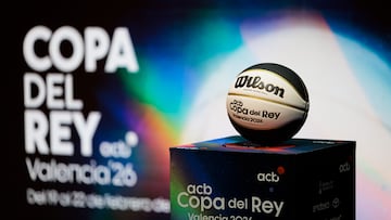 El balón oficial de la Copa del Rey de baloncesto 2026.