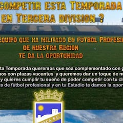 Un Lorca 'low cost': busca futbolistas que jueguen gratis