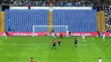 Los pocos Ultras del Madrid que acudieron al partido se marcharon a poco de comenzar el mismo.